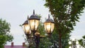 Vintage Lamp Post Street Road Light Pole Royalty Free Stock Photo