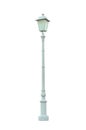 Vintage Lamp Post Street Road Light Pole isolated