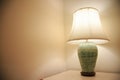 Vintage lamp on the room, Romantic feeling in private room, Interior equipment of house Royalty Free Stock Photo