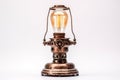 Vintage Lamp on White Background. AI Generated