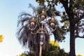 Vintage Lamppost Detail Garden Decorative Outdoors Royalty Free Stock Photo