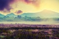 Vintage landscape nature background Royalty Free Stock Photo