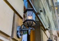 Vintage lantern on a building facad Royalty Free Stock Photo
