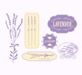 Vintage lavender background, aromatherapy and spa