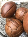 Vintage leather balls