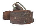 Vintage leather belt Royalty Free Stock Photo