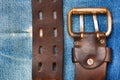 Vintage leather belt Royalty Free Stock Photo