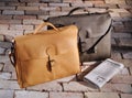 Vintage leather brief cases