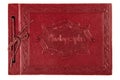 Vintage leather photo album cover Old photographs book Royalty Free Stock Photo