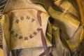 Vintage Leather Pony Express Saddle Bags Royalty Free Stock Photo