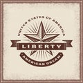 Vintage Liberty American Dream Label