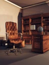 Vintage library room