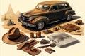 Vintage Lifestyle. Embracing the Art of Knolling in the Enchanting World of Analog Nostalgia