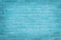 Vintage light blue brick wall texture background, Pattern of pastel color slate stone for design art work Royalty Free Stock Photo