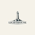 Vintage Lighthouse logo template
