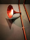 Vintage lighting fixtures design gramophone