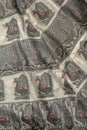 Close up of Silk Fabric a Chanderi sari madhya pradesh Royalty Free Stock Photo
