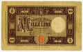 Vintage lira 1000 Royalty Free Stock Photo