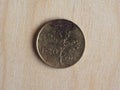 vintage 20 lire coin, Italy