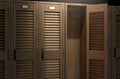 Vintage Locker And Open Door