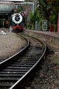 Vintage locomotive steam train