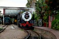 Vintage locomotive steam train