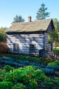 Vintage Log Cabin Farmhouse, Farm Royalty Free Stock Photo