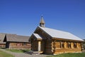 Vintage Log Church Royalty Free Stock Photo