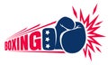 Vintage logo for boxing.