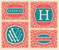 Vintage logo template, Hotel, Restaurant, Business or Boutique I