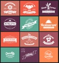 Vintage logos design templates vector Royalty Free Stock Photo