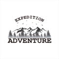 Vintage logos natural expedition and adventure