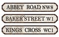 Vintage London Street Signs