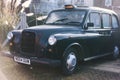 A Vintage London Taxi or \'Black Cab\' in Park Lane