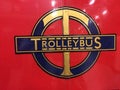 Vintage London transport bus Trolleybus logo