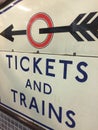 Vintage London underground transport sign