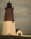 Vintage look at Point Judith Lighthouse, Narragansett, RI