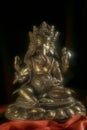 Vintage Look Solid Brass Bronze Hindu Nepali God Lord Ganesh Statue studio shot Kalyan Maharashtra
