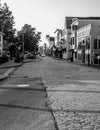 Vintage look at Thames Street, Newport, RI