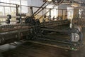 Vintage loom in a mill
