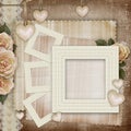 Vintage love card Royalty Free Stock Photo
