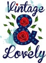 Vintage lovely tshirts design