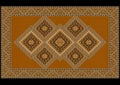Vintage luxurious ethnic rug