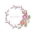 Vintage and luxurious floral vector greeting card with flowers i