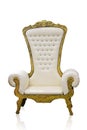 Vintage luxury armchair isolated with clipping path Royalty Free Stock Photo