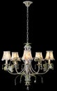 Vintage Luxury Chandelier isolated on black background. Royalty Free Stock Photo