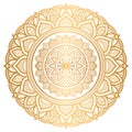 Vintage luxury golden mandala arabesque islamic pattern for wedding invitation background