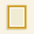 Vintage luxury golden photo frame