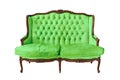 Vintage luxury sofa isolated Royalty Free Stock Photo