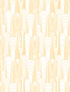 Vintage luxury vector pattern. Texture with golden outline scale ornament on white background. Art deco backdrop